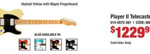 Player II Telecaster HH
