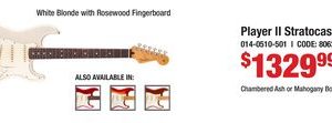 Player II Stratocaster