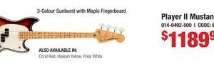 Player II Mustang Bass