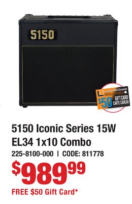 5150 Iconic Series 15W EL34 1x10 Combo