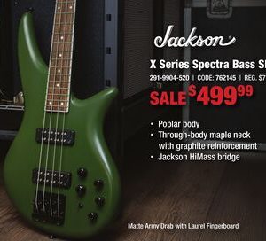 X Series Spectra Bass SBX IV