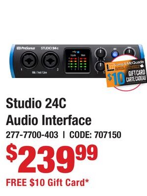Studio 24C Audio Interface