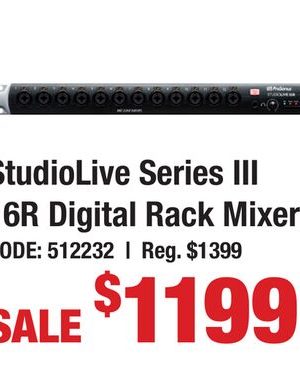 StudioLive Series III 16R Digital Rack Mixer