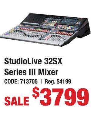 StudioLive 32SX Series III Mixer