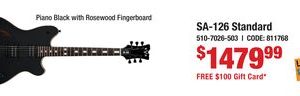 Piano Black with Rosewood Fingerboard
