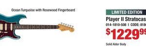Body Player II Stratocaster HSS