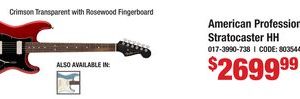American Professional II Stratocaster HH