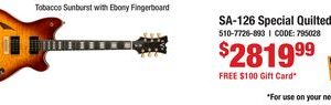 Tobacco Sunburst with Ebony Fingerboard