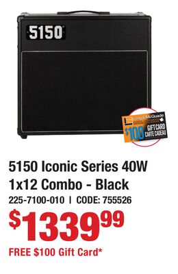 5150 Iconic Series 40W 1x12 Combo - Black
