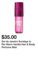 Sol de Janeiro Sundays in Rio Warm Vanilla Hair & Body Perfume Mist