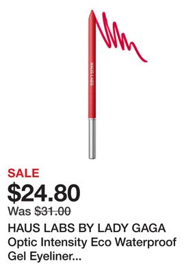 HAUS LABS BY LADY GAGA Optic Intensity Eco Waterproof Gel Eyeliner Pencil