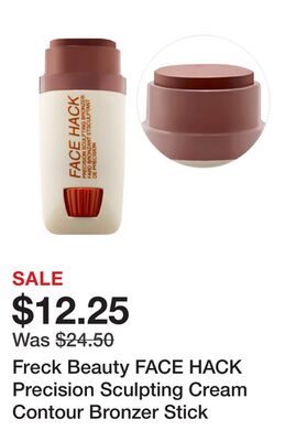 Freck Beauty FACE HACK Precision Sculpting Cream Contour Bronzer Stick