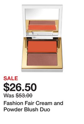 Fashion Fair Cream and Powder Blush Duo
