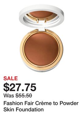 Fashion Fair Crème to Powder Skin Foundation