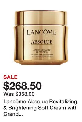 Lancôme Absolue Revitalizing & Brightening Soft Cream with Grand Rose Extracts