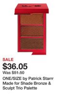 ONE/SIZE by Patrick Starrr Made for Shade Bronze & Sculpt Trio Palette
