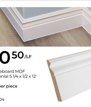 Baseboard MDF Colonial