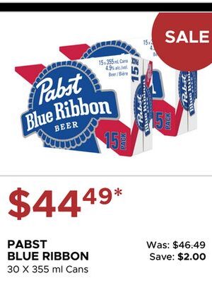 PABST BLUE RIBBON