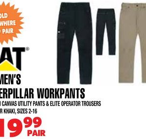 WOMEN'S CATERPILLAR WORKPANTS