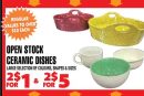 OPEN STOCK CERAMIC DISHES
