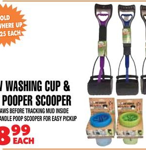PAW WASHING CUP & PET POOPER SCOOPER