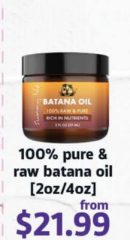 Sunny Isle 100% Pure & Raw Batana Oil