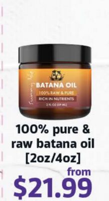 Sunny Isle 100% Pure & Raw Batana Oil