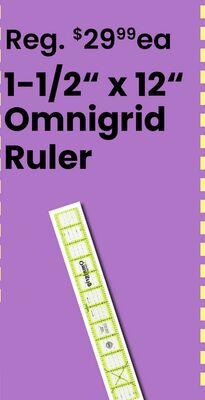" x 12" Omnigrid Ruler
