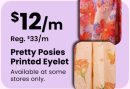 Pretty Posies Printed Eyelet