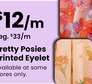 Pretty Posies Printed Eyelet