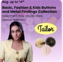 Basic, Fashion & Kids Buttons and Metal Findings Collection
