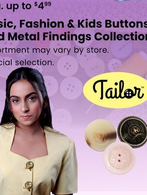 Basic, Fashion & Kids Buttons and Metal Findings Collection