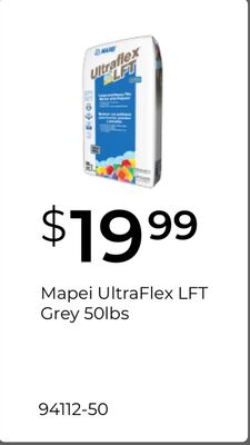 Mapei UltraFlex LFT Grey 50lbs