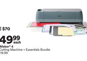 Cricut Maker 4 Smart Cutting Machine + Essentials Bundle