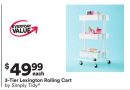 3-Tier Lexington Rolling Cart by Simply Tidy®