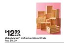 Make Market® Unfinished Wood Crate