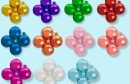 Quad Mylar 16" Balloon, Gold, Purple, Red, Royal Blue, Green, Rose Gold, Orange, Black, Silver, Pink, Gold, Fuchsia, White