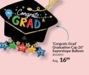 Graduation Party Grad Cap Supershape Balloon