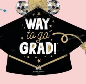 Graduation "Way to Go Grad" Cap Supershape Balloon