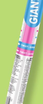 Large Confetti Cannon Popper, Assorted Colours, for Gender Reveal