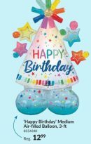 Happy Birthday Party Hat Mid-Size Airloonz Balloon Decoration for Birthday Parties/Celebrations