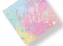 Iridescent Luminous Rainbow Birthday Lunch Paper Napkins, 16-p