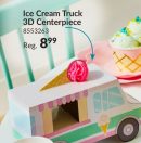Ice Cream 3D Centerpiece, for Birthday/Party