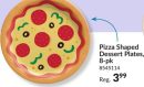 Pizza Shaped Round Disposable Paper Dessert Plates, Multi-Colour, 7-in, 8-pk, for Birthday/Summer/Party