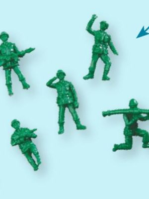Camo Army Soldier Window Walker, Green, 18-pk, Party Favour for Birthday Party