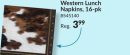 Western Square Paper Disposable Lunch Napkin, Multi-Colour, 6.5-in, 16-pk, 2-ply, for Halloween/Cowboy/Cowgirl/Western Party