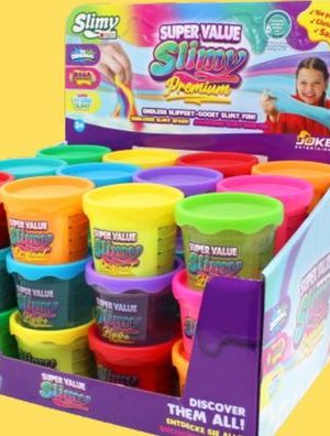 Super Value Slimy Slimes Single Can, Multi-Coloured, Ages 3+, for Arts & Crafts/Birthday Favour