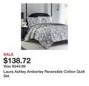 Laura Ashley Amberley Reversible Cotton Quilt Set
