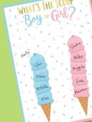 "What's The Scoop Boy or Girl" Ice Cream Customizable Activity Game Chart, Blue/Pink, 40-in, for Gender Reveal
