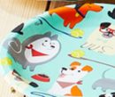 Dog Party Round Paper Disposable Dessert Plates, Multi-Coloured, 7-in, 8-pk, for Birthday/Summer Party